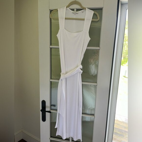 Vince Belted Pima Cotton Midi dress, XS - Picture 2 of 4